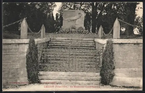 AK Laignes /Côte-d`Or, Le Monument commémoratif