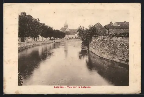 AK Laignes, Vue sur la rivière