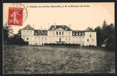 AK Lantilli /Côte-d`Or, Château de Lantilly à M. le Marquis de Virieu