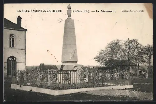 AK Labergement-les-Seurre /Côte-d`Or, Le Monument