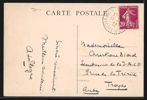 AK Labussière-sur-Ouche /Côte-d`Or, L`Abbaye, facade nord