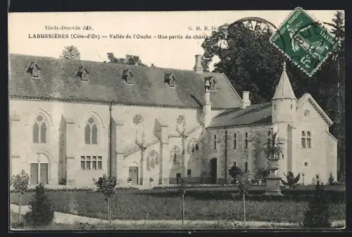 AK Labussières /Côte-d`Or, Vallée de l`Ouche, Une partie du château