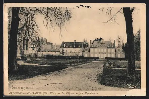 AK Grosbois-en-Montagne /Côte-d`Or, Le Château et ses dépendances