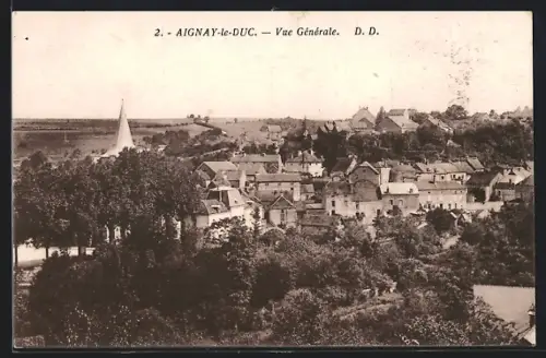 AK Aignay-le-Duc, Vue Générale