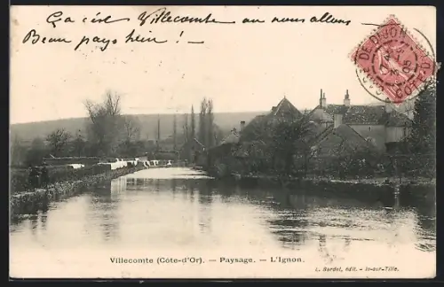 AK Villecomte /Côte-d`Or, Paysage, L`Ignon