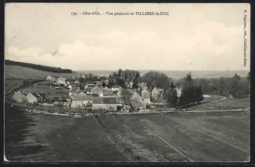 AK Villiers-le-Duc /Côte-d`Or, Vue générale