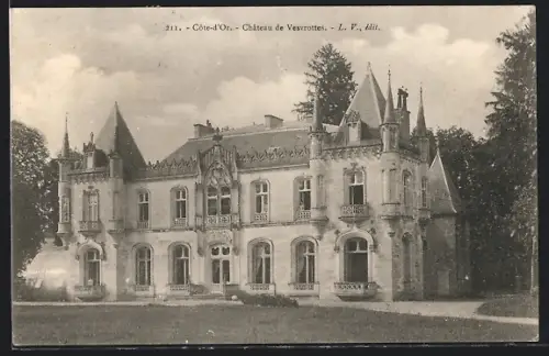 AK Château de Vesvrottes /Côte-d`Or, Ansicht mit Bäumen