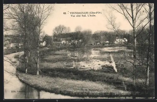 AK Veuxhaulles /Côte-d`Or, Vue côté Sud, L`Aube