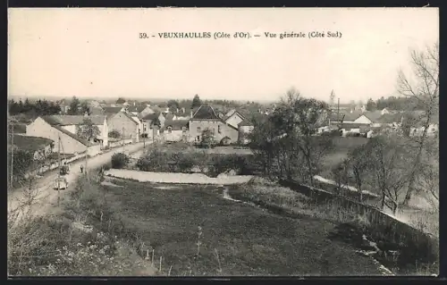 AK Veuxhaulles /Côte-d`Or, Vue générale Côté Sud
