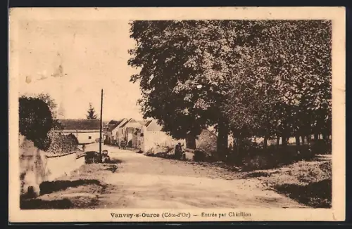 AK Vanvey-s-Ource /Côte-d`Or, Entrée par Châtillon