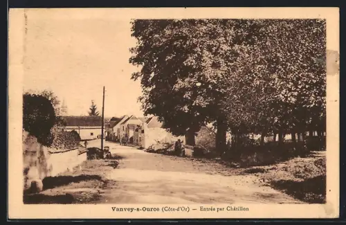 AK Vanvey-s-Ource /Côte-d`Or, Entrée par Châtillon