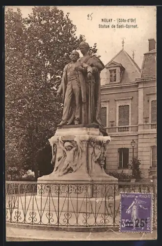 AK Nolay /Côte-d`Or, Statue de Sadi-Carnot