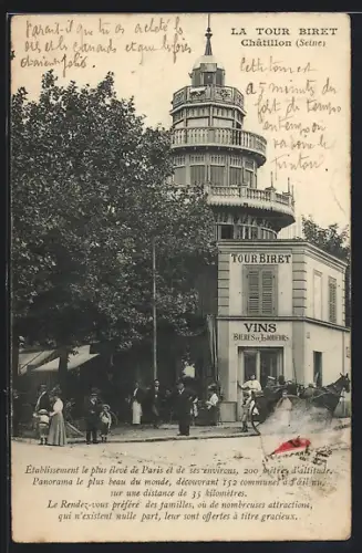 AK Châtillon /Seine, La Tour Biret et son animation urbaine