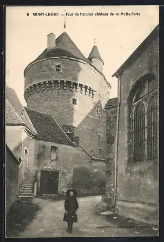 AK Arnay-le-Duc, Tour de l`ancien château de la Motte-Forte