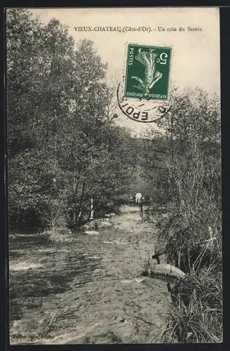 AK Vieux-Château /Côte-d`Or, Un coin du Serein