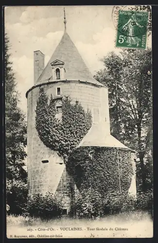 AK Voulaines /Côte-d`Or, Tour féodale du Château