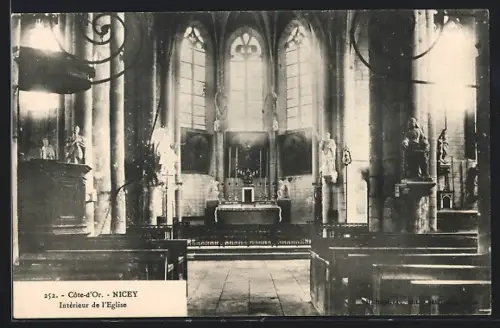 AK Nicey /Côte-d`Or, Intérieur de l`Église