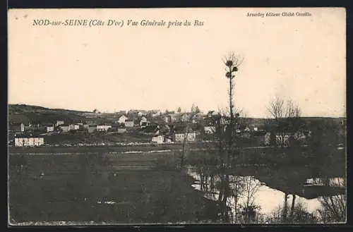 AK Nod-sur-Seine /Côte-d`Or, Vue Générale prise du Bas
