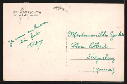 AK Les Laumes /C.-d`Or, Le Pont des Romains
