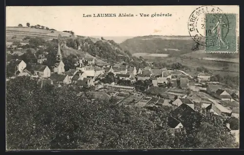 AK Les Laumes, Les Laumes Alésia, Vue générale