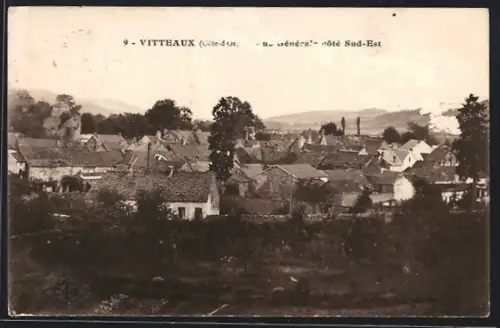 AK Vitteaux /Côte-d`Or, Vue générale côté Sud-Est