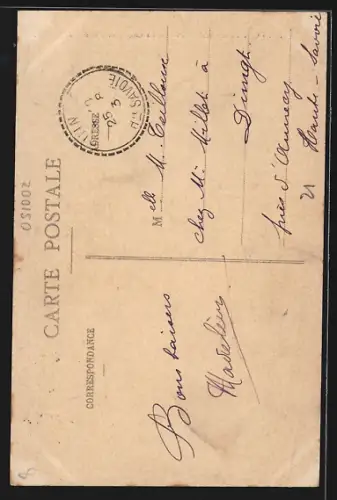 AK Val-Suzon /Côte-d`Or, La Combe au Maître avec promeneurs et vélo