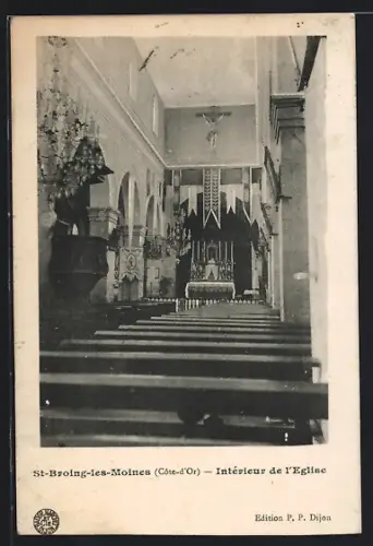 AK St-Broing-les-Moines /Côte-d`Or, Intérieur de l`Église