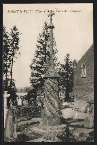 AK Pagny-la-Ville /Côte-d`Or, Croix du Cimetière