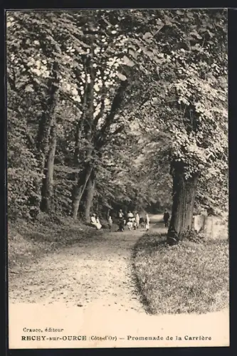 AK Recey-sur-Ource /Côte-d`Or, Promenade de la Carrière