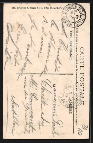 AK Recey-sur-Ource, Chartreuse de Lugny, Allée Dom Roullot