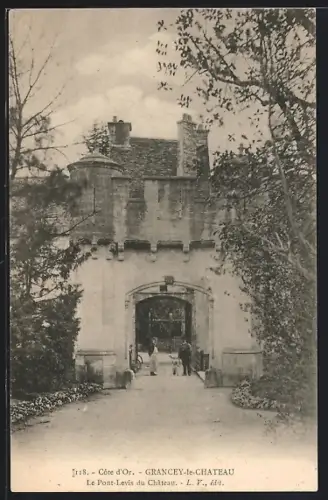 AK Grancey-le-Château /Côte d`Or, Le Pont-Levis du Château