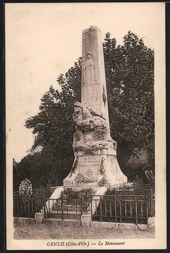 AK Genlis /Côte-d`Or, Le Monument