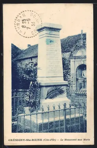 AK Grésigny-Ste-Reine /Côte-d`Or, Le Monument aux Morts