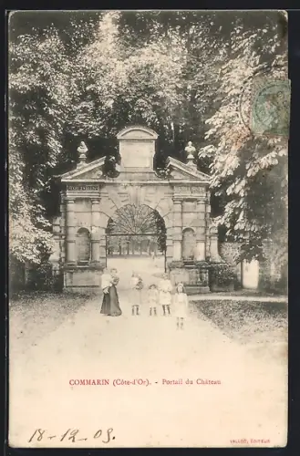 AK Commarin /Côte-d`Or, Portail du Château