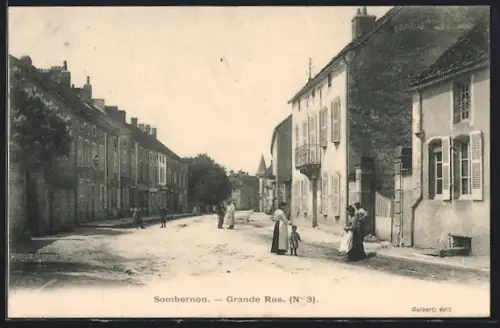 AK Sombernon, Grande Rue, N° 3