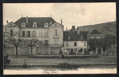 AK Santenay /Côte-d`Or, Place du Jet-d`Eau