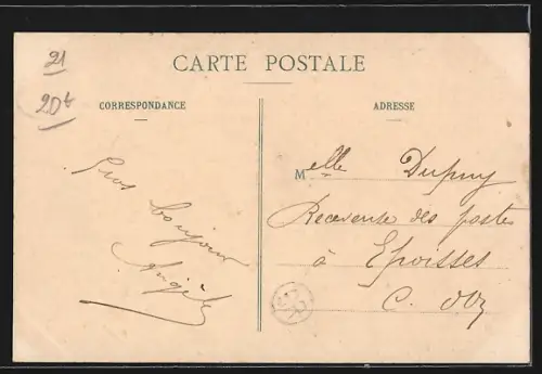 AK Rouvray, Rue principale et la Chapelle
