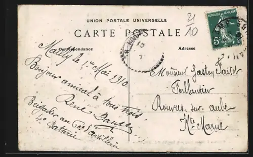 AK Recey-sur-Ource /Côte-d`Or, Avenue de la Gare