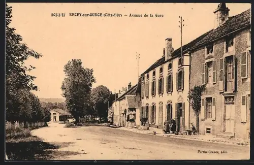 AK Recey-sur-Ource /Côte-d`Or, Avenue de la Gare