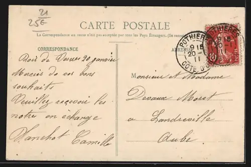 AK Pothières /Côte-d`Or, Mairie et école avec des enfants devant le bâtiment