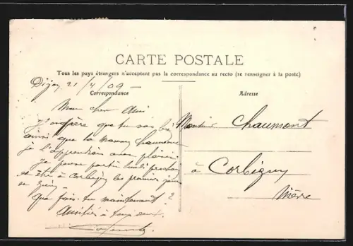 AK Dijon, Scène de Vendanges en Bourgogne