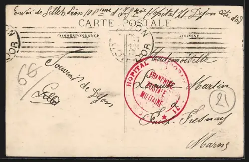 AK Dijon, Rue Claude Ramey, Halles Centrales animées