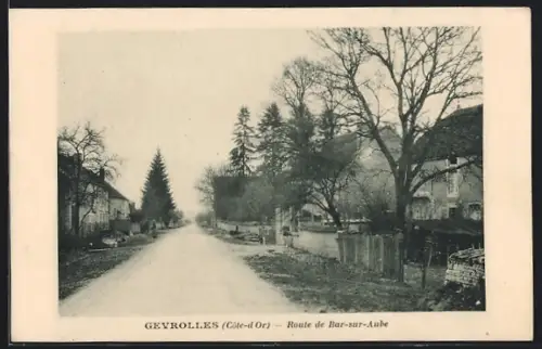 AK Geyrolles /Côte-d`Or, Route de Bar-sur-Aube