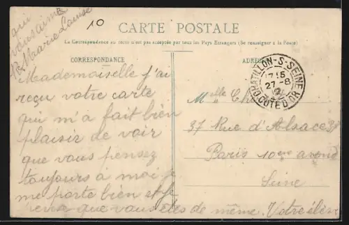 AK Châtillon-sur-Seine, Colonie Scolaire du Xe Arrondissement de Paris