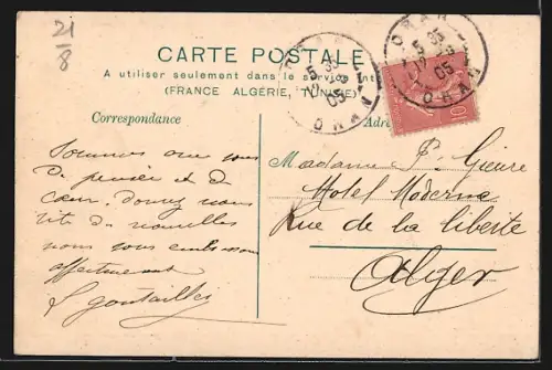 AK Beaune, Avenue de la gare avec charrettes et passants