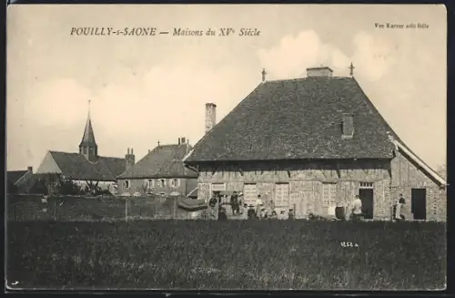 AK Pouilly-s-Saone, Maisons du XVe siècle