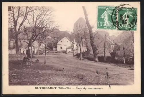 AK St-Thibault /Côte-d`Or, Place des marroniers