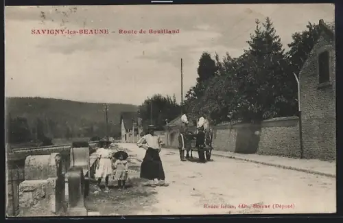 AK Savigny-les-Beaune, Route de Bouilland