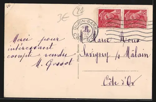 AK Sainte-Marie-sur-Ouche, Pensionnat de Jeunes Filles, La cour d`entrée