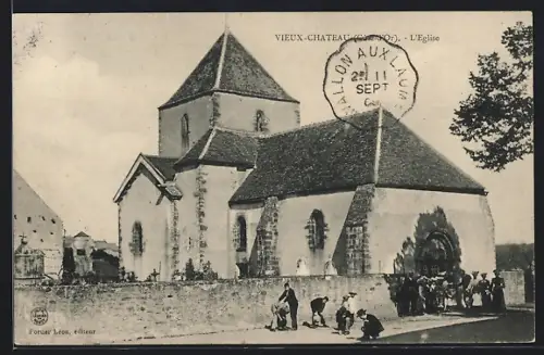 AK Vieux-Chateau, L`Église, Kirche